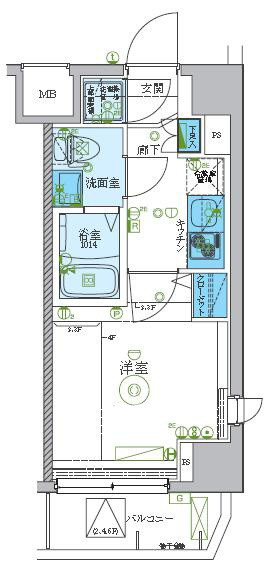 レグゼ梶ケ谷の間取り