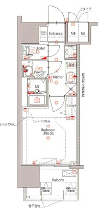 MAXIV新栄の間取り
