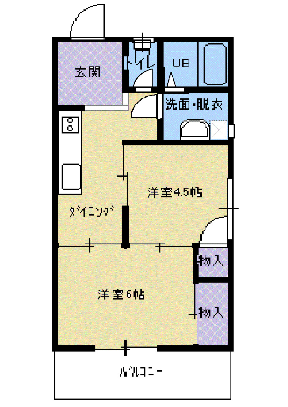 アスピアＡの間取り