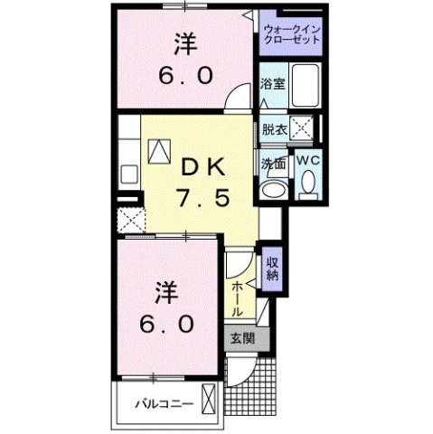プランドールⅡの間取り