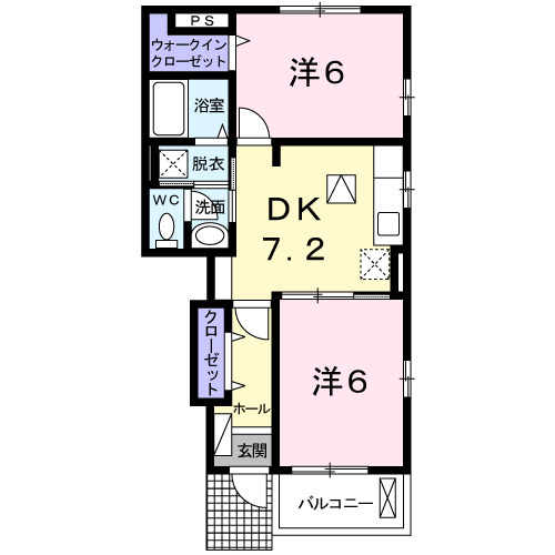 フローレンス　小原田　Ｂの間取り
