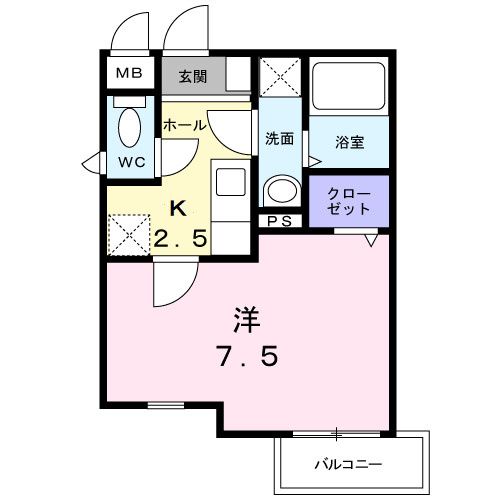 スタイル岸和田の間取り