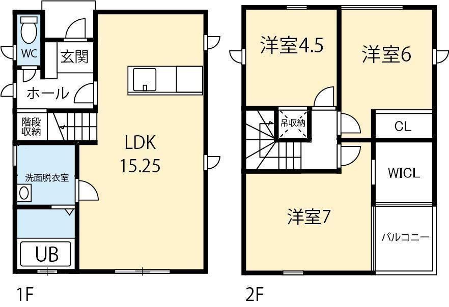 フィットセル千松Ⅱの間取り