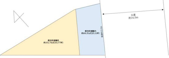 本駒込3丁目売地の土地図