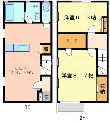 徳島市佐古七番町のテラスの間取り