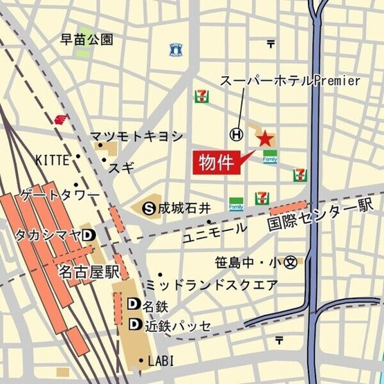 【地図】 | プラウドタワー名駅