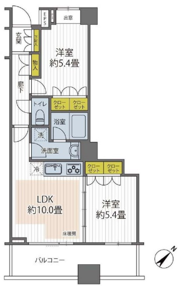 エアライズタワーの間取り