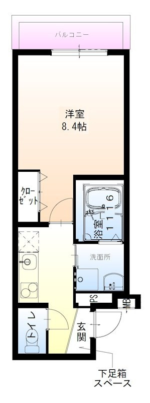 フジパレス大物駅南Ⅲ番館の間取り