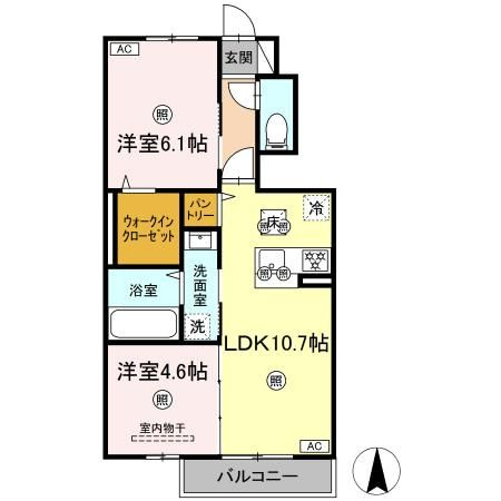 ナイス 二番館の間取り