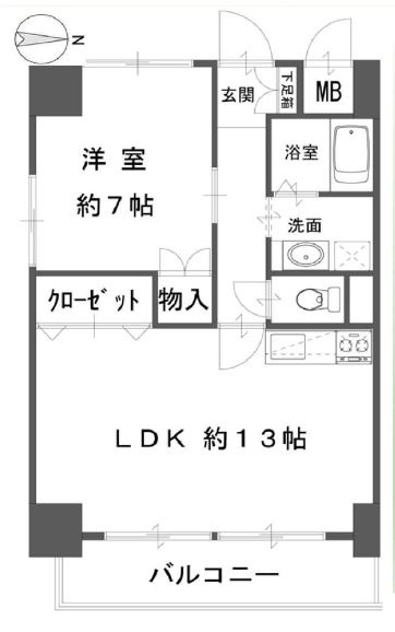 リエス桜川の間取り