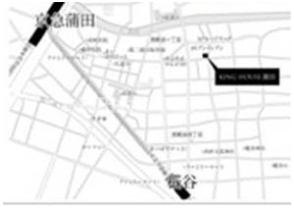 キングハウス蒲田の地図