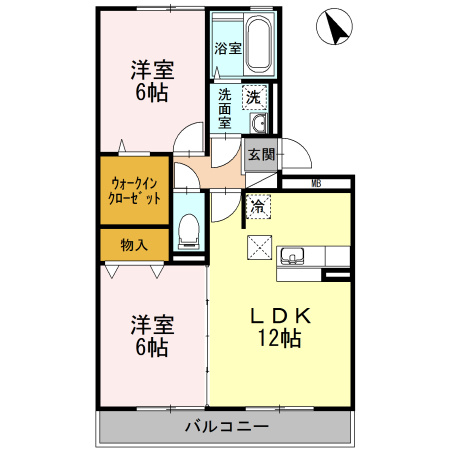 レジデンスTamayaB棟の間取り