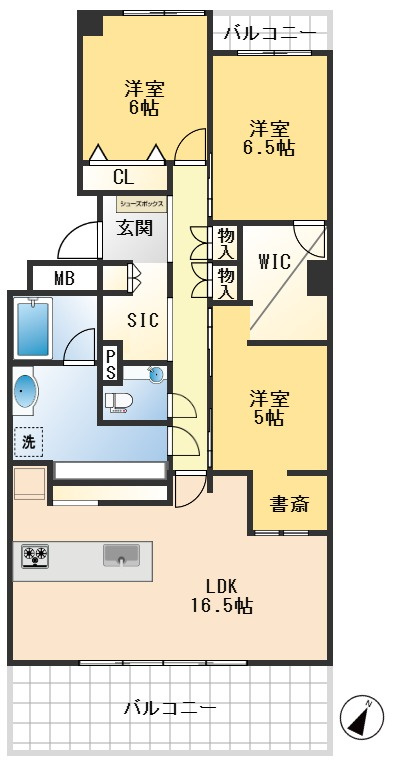 グランコープ吹田の間取り