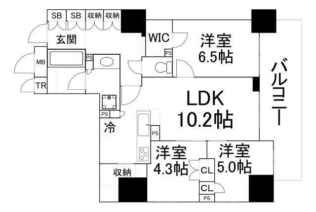 【間取り】 | シャリエ松屋町タワーレジデンス