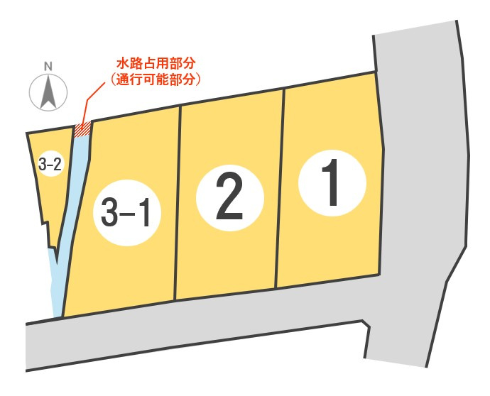 東邦ピュアコート須坂太子町の区画図