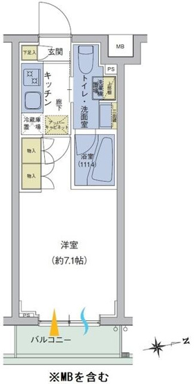 【間取り】 | アジールコート品川中延 | L1タイプ