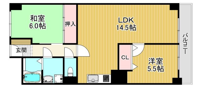 【間取り】 | 日商岩井京橋ハイツ