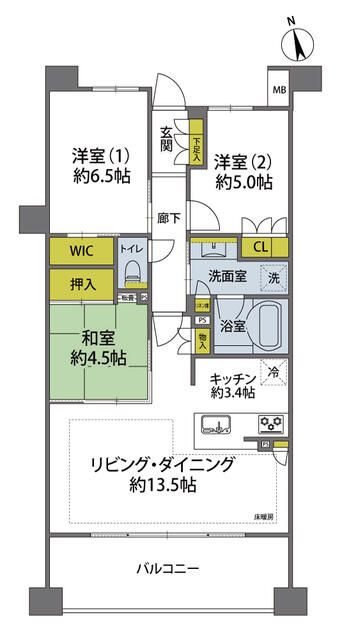 プレミスト上大岡の間取り