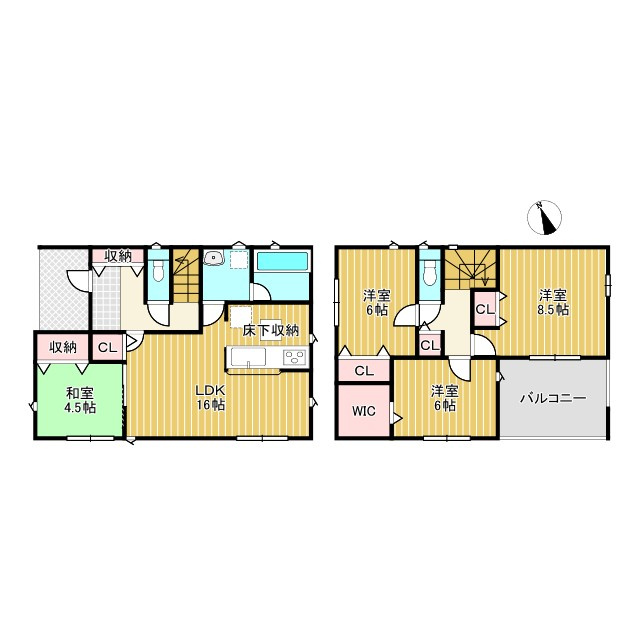 鈴鹿市東玉垣町第7 新築戸建の間取り