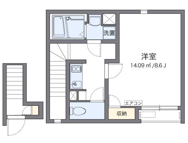 クレイノ茂木２の間取り|代表的な間取のため実際の間取とは異なる場合があります
