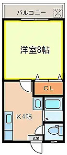 直方市　一棟アパートの間取り