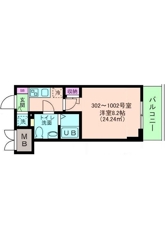 エス・キュート尼崎Ⅱの間取り