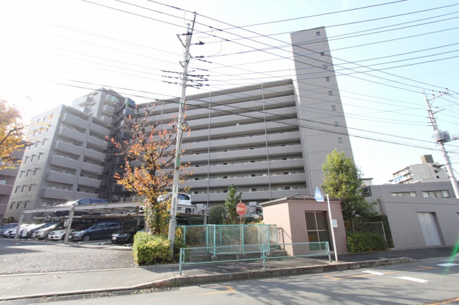 【外観】 | 志木南パーク・ホームズ　(丸井志木店) | 前面道路から望む全景。敷地にゆとりがあり、採光や通風にも配慮された、落ち着いた住環境が魅力です。