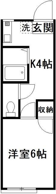 コーポＴ＆Ｍ　Ｐａｒｔ２の間取り