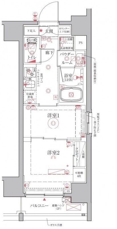 クレイシアIDZ台東竜泉の間取り|間取りです。