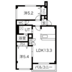 カロン尺口の間取り