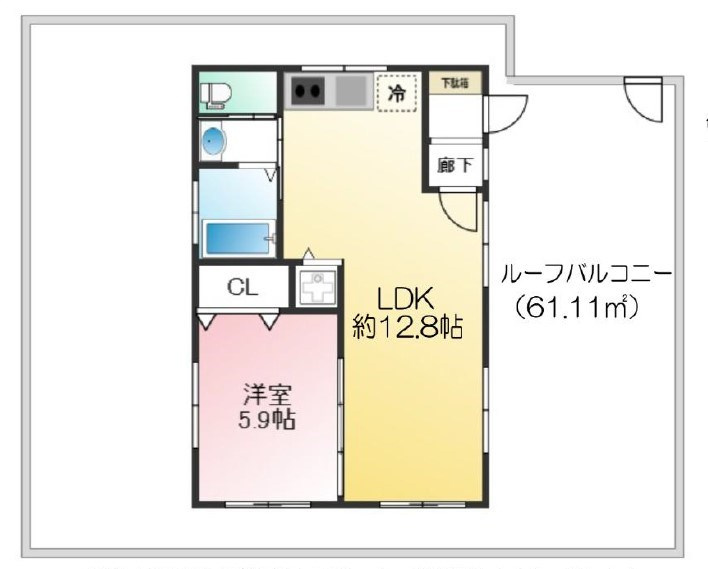 ラムール下三条の間取り