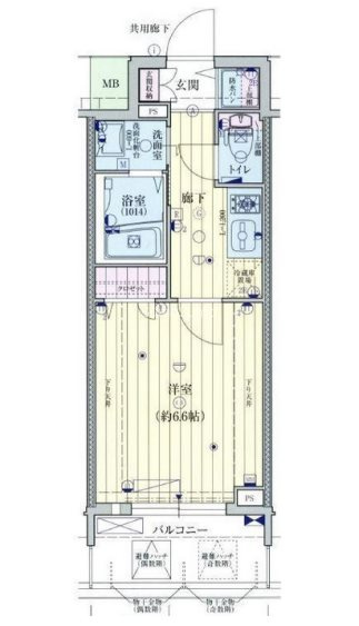 ファーストステージ心斎橋EASTの間取り