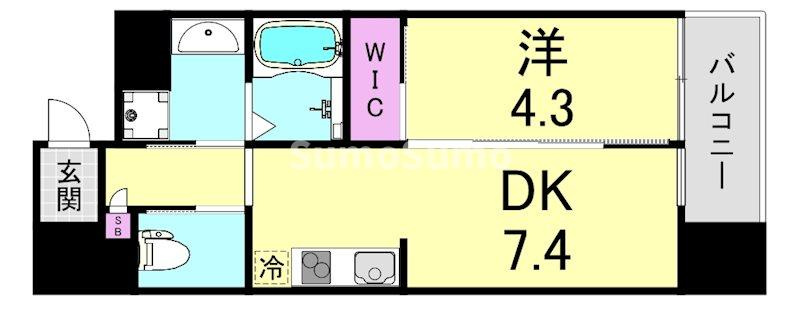 ファーストフィオーレ難波フォートの間取り