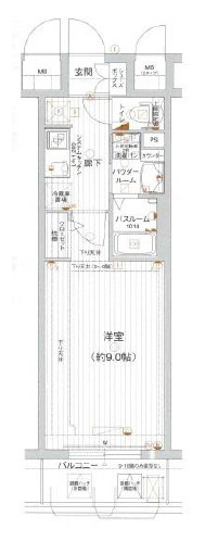 エグゼ心斎橋イーストの間取り