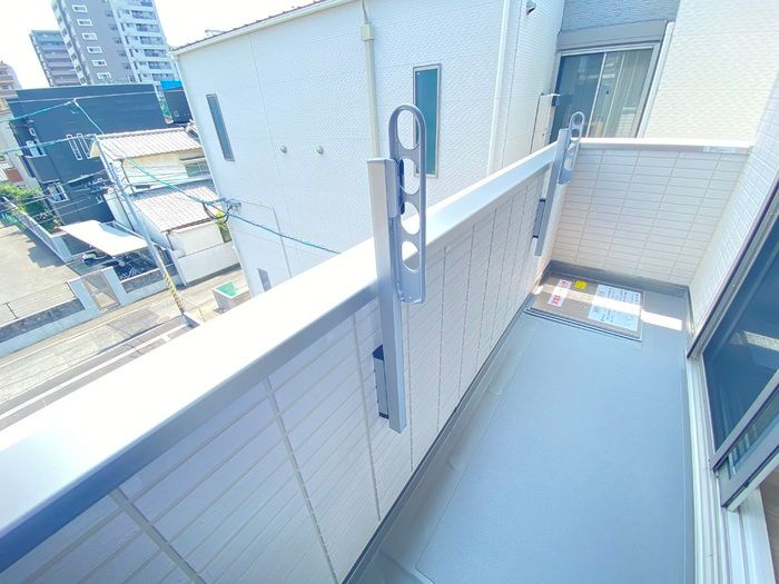 D-room箱崎のバルコニー