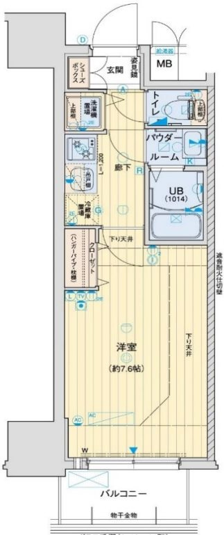 アドバンス三宮パルマの間取り