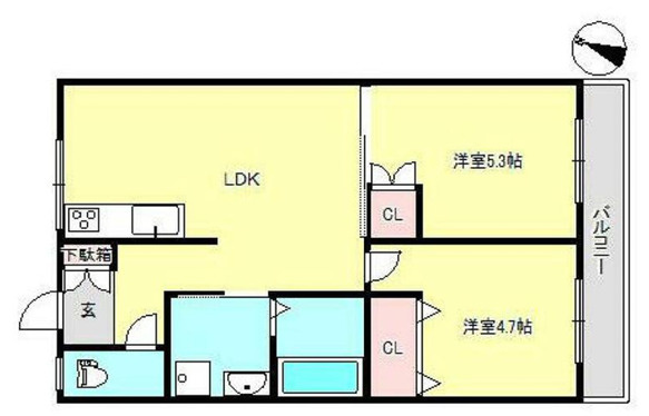 セイシェル長田山手の間取り