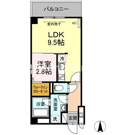 KDT博多駅南レジデンスの間取り