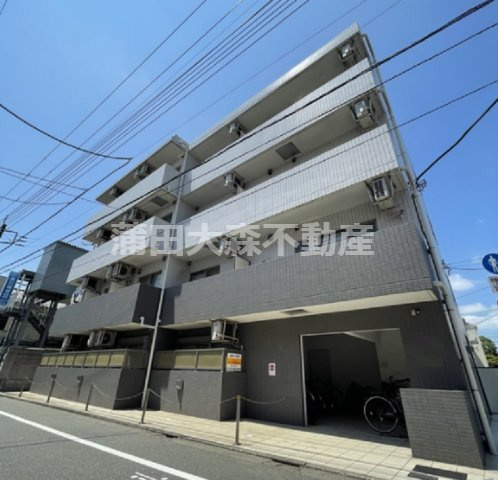 サンセール　クールの外観|2007年6月築　RC鉄筋コンクリート造地上4階建て総戸数19戸の人気賃貸マンション
東京都大田区本羽田1丁目　京急空港線糀谷駅最寄り徒歩9分