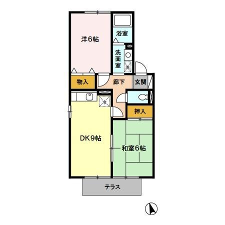 セジュール福重の間取り