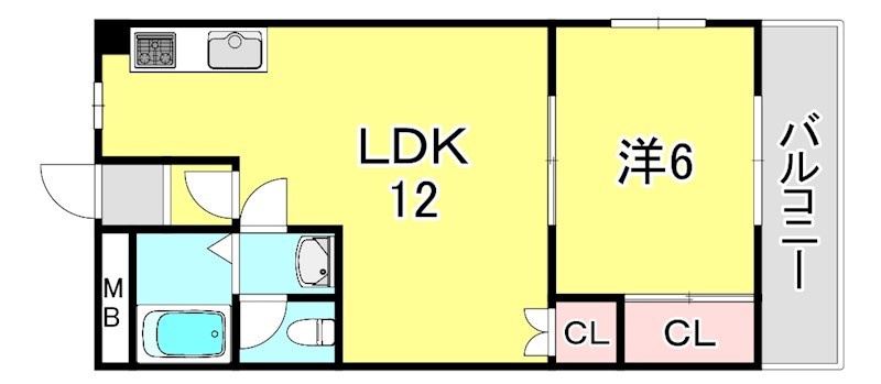 リアライズ御影の間取り