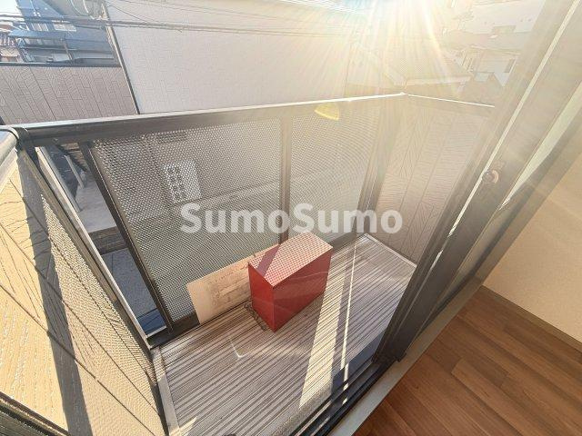 西之町ハイツ　Ｂのバルコニー
