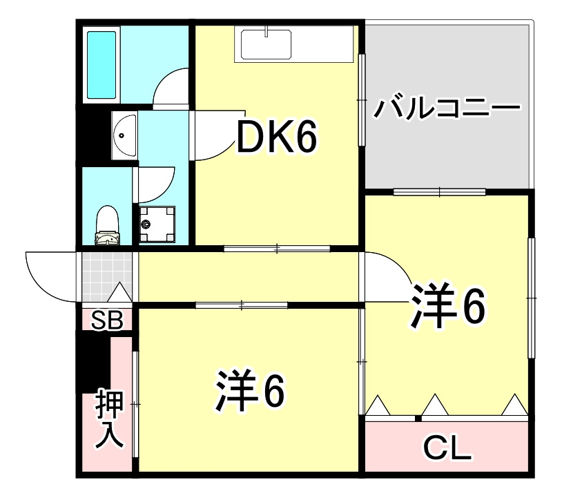西宮グリーンハイツⅤの間取り