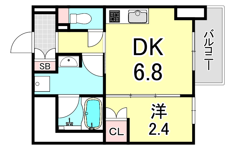 ジオエント阪神西宮の間取り