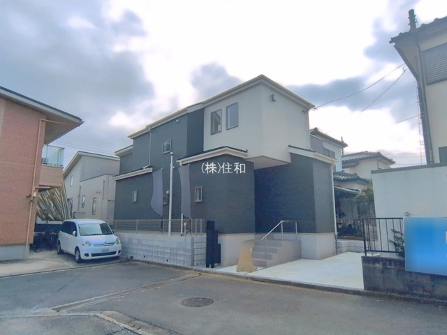 【新築分譲住宅】ふじみ野市苗間01期1棟の前面道路含む現地写真