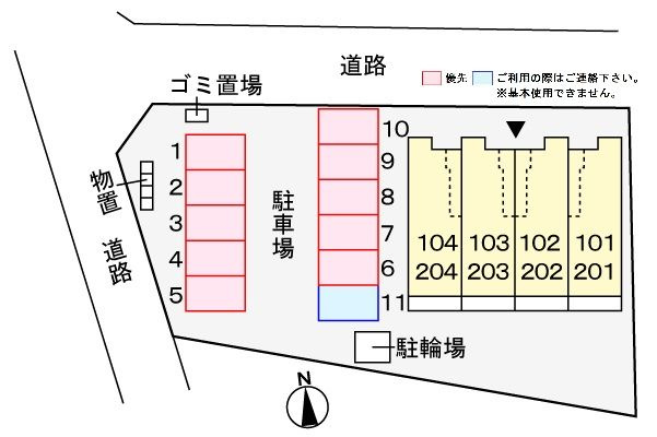 メゾン　ライフスの駐車場