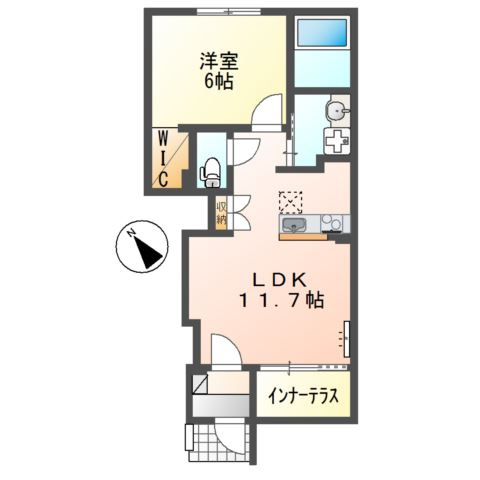 （仮称　神戸市北区八多町中　新築パートの間取り