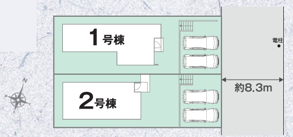 大阪狭山市大野台　第1期　新築一戸建ての区画図|全2区画