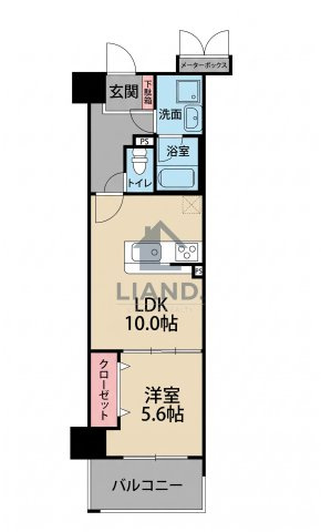 ラフィーネ大手門　舞鶴小学校区の間取り|ラフィーネ大手門