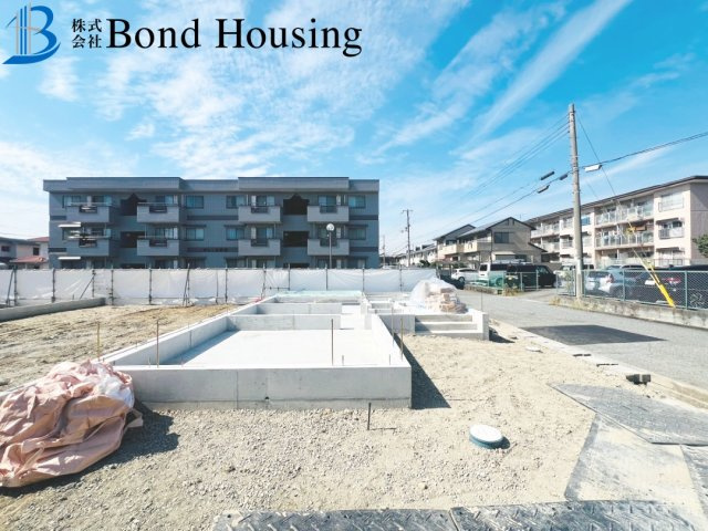 全4棟　1号棟　北東角地　駐車2台　西区池上4丁目　新築戸建の外観